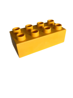 Lego Duplo kostka sv. oranžová 4x2